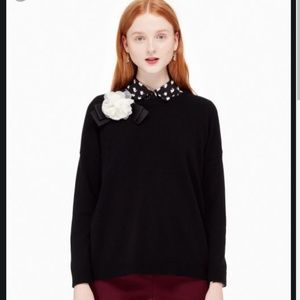 kate spade rosette bow sweater